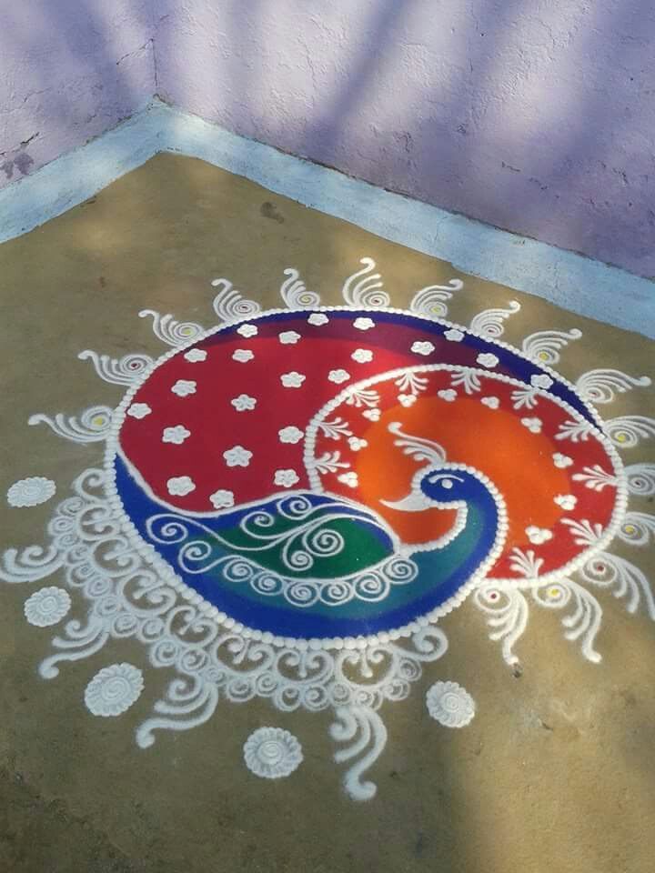 Beautiful Designs of Rangoli for Diwali Pic 2023
