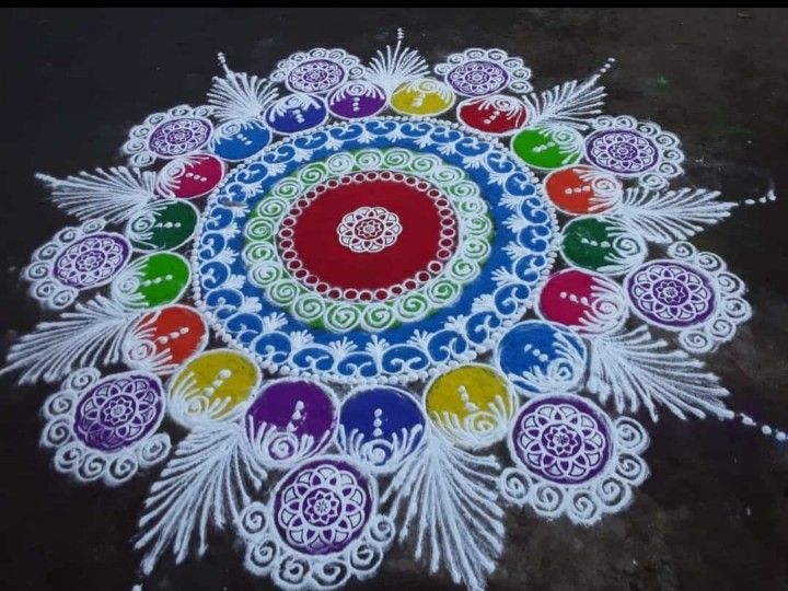 Beautiful Designs of Rangoli for Diwali 