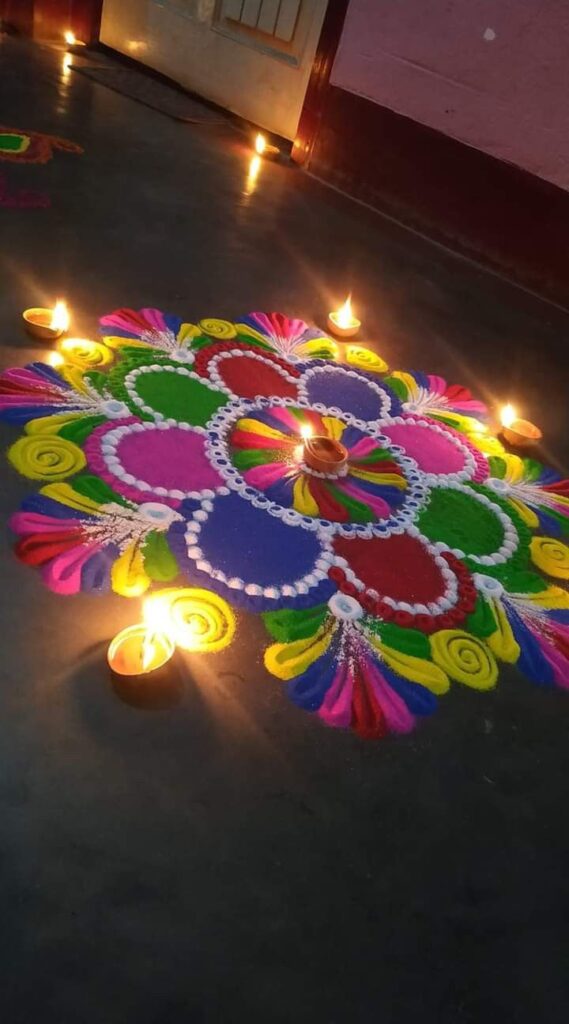 Rangoli for House on Diwali